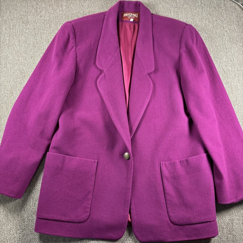 Vintage American Eagle Women’s Blazer Purple Large